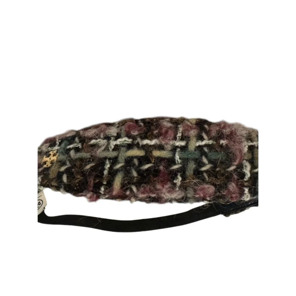 Tory Burch Tweed Crossbody Bag and‎ Matching Headband Set Multi-Color Logo